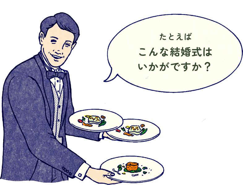 たとえばこんな結婚式はいかがですか？